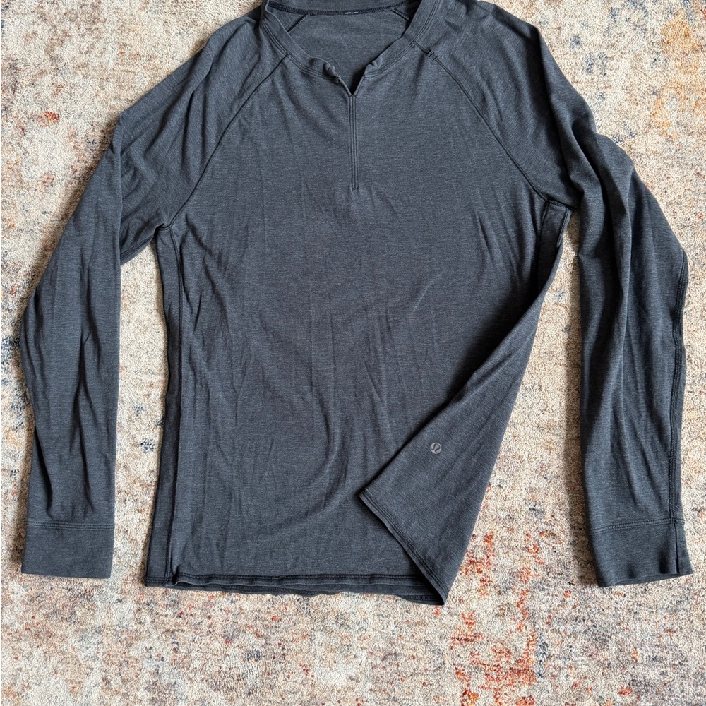 lululemon athletica Charcoal Long Sleeve Henley